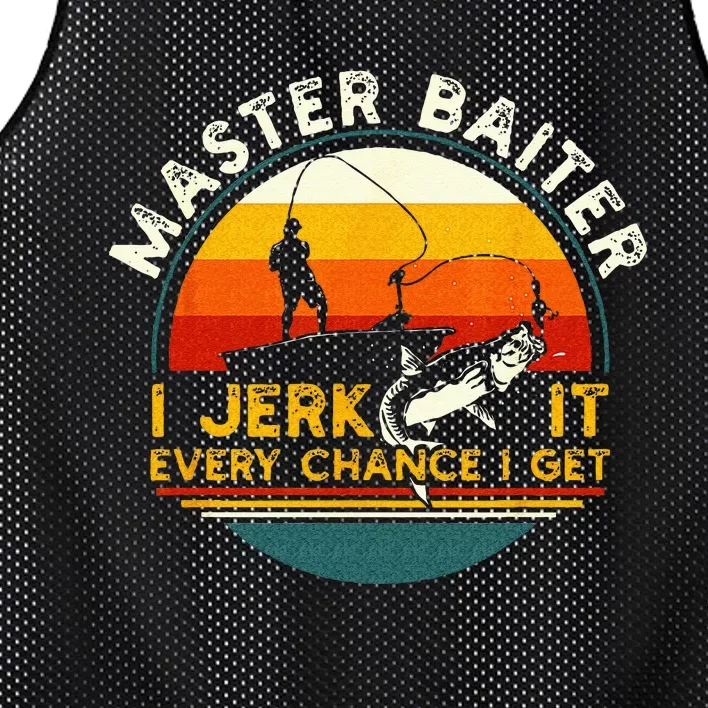 Master Baiter I’m Always Jerking My Rod For A Fishing Lovers Mesh Reversible Basketball Jersey Tank