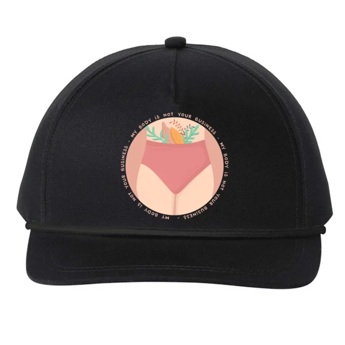 My Body Is Not Your Business Snapback Five-Panel Rope Hat