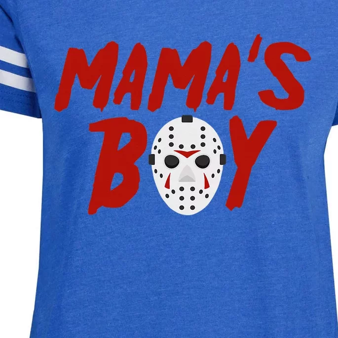 Mama´S Boy I Wish It Was Friday Halloween Enza Ladies Jersey Football T-Shirt