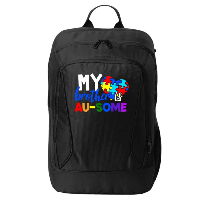 My Brother Is Ausome Autism Awareness City Backpack