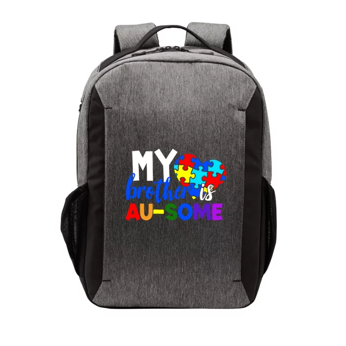 My Brother Is Ausome Autism Awareness Vector Backpack