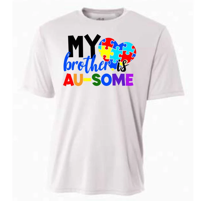 My Brother Is Ausome Autism Awareness Cooling Performance Crew T-Shirt