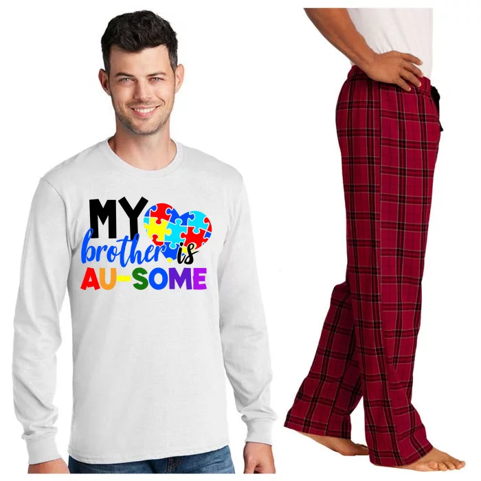 My Brother Is Ausome Autism Awareness Long Sleeve Pajama Set