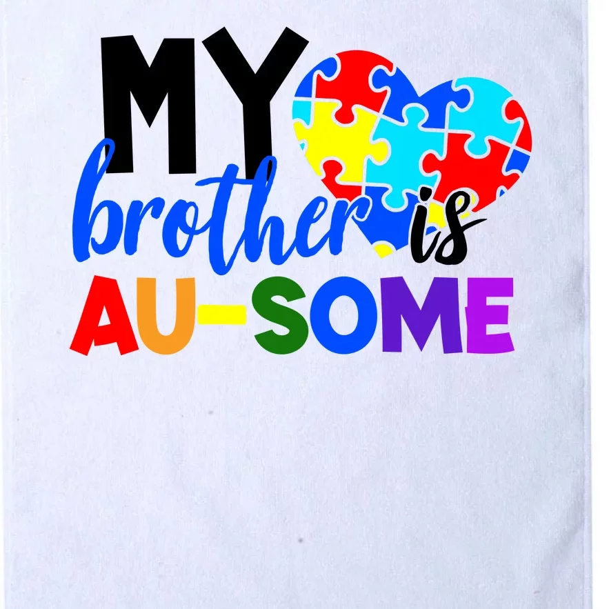 My Brother Is Ausome Autism Awareness Platinum Collection Golf Towel