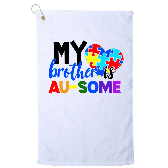 My Brother Is Ausome Autism Awareness Platinum Collection Golf Towel