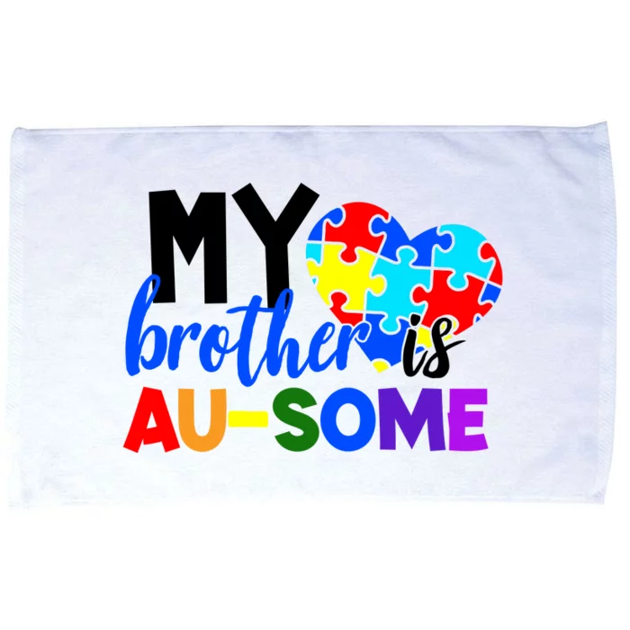 My Brother Is Ausome Autism Awareness Microfiber Hand Towel