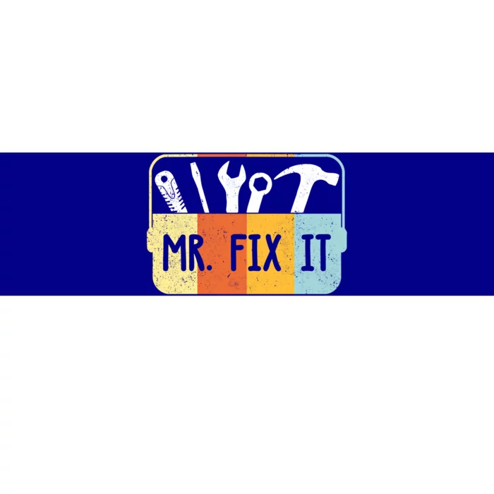 Mr Break It Mr Fix It Funny Dad And Son Matching Fathers Day Cool Gift Bumper Sticker