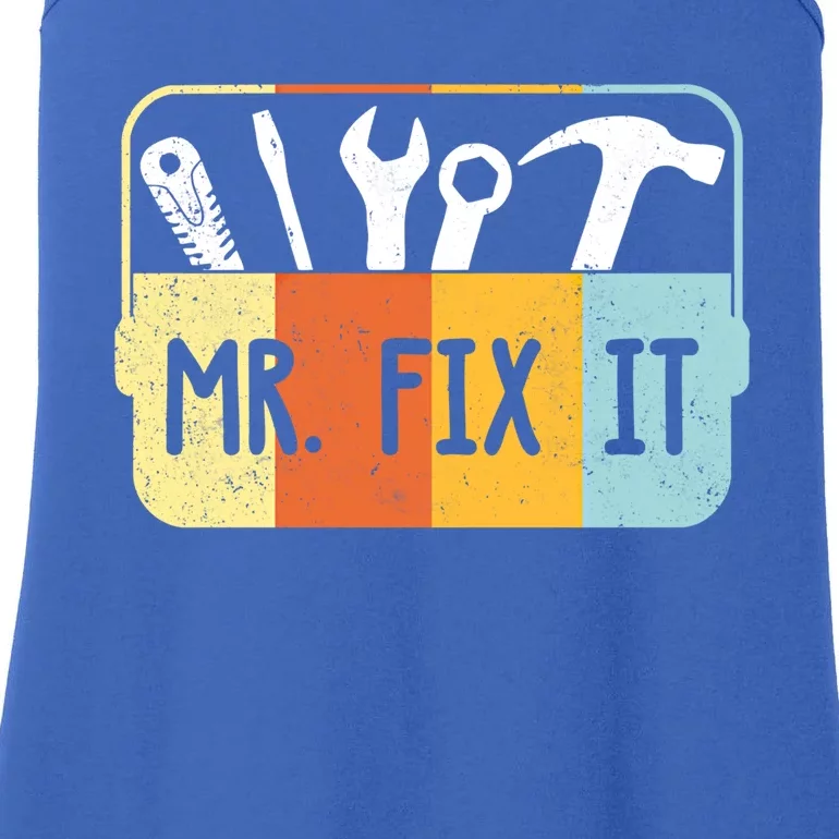 Mr Break It Mr Fix It Funny Dad And Son Matching Fathers Day Cool Gift Ladies Essential Tank