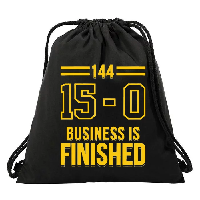 Michigan Business Is Finished 144 15 0 Drawstring Bag