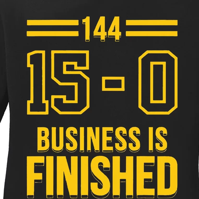 Michigan Business Is Finished 144 15 0 Ladies Long Sleeve Shirt