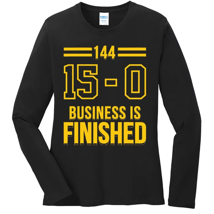 Michigan Business Is Finished 144 15 0 Ladies Long Sleeve Shirt