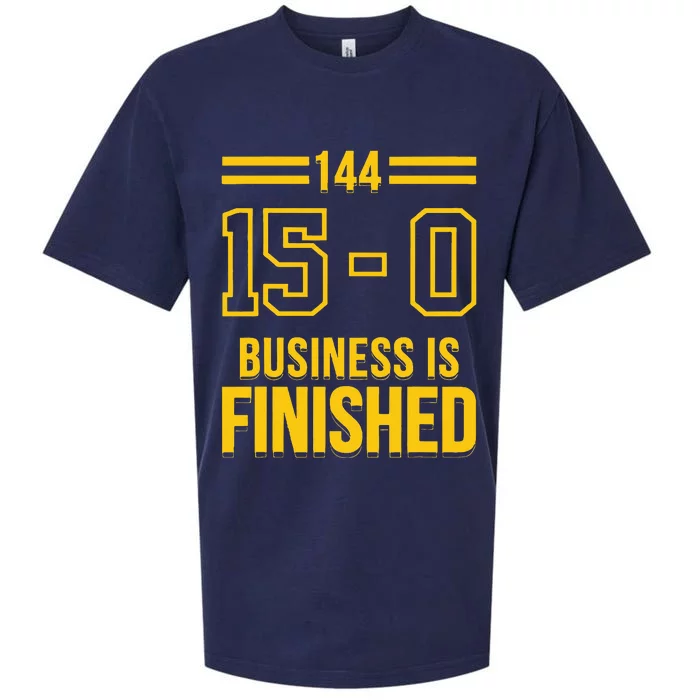 Michigan Business Is Finished 144 15 0 Sueded Cloud Jersey T-Shirt