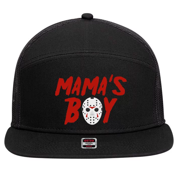 Mama´s Boy I Wish It Was Friday Halloween 7 Panel Mesh Trucker Snapback Hat