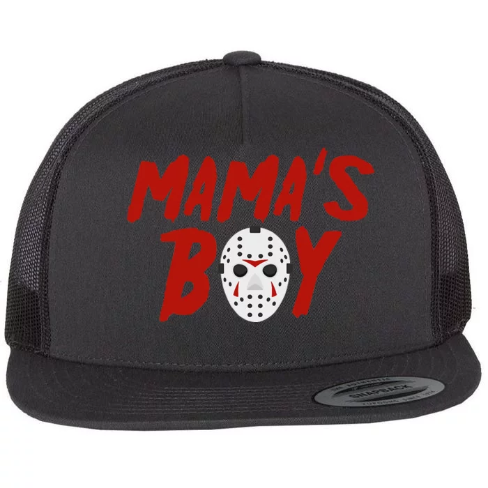 Mama´s Boy I Wish It Was Friday Halloween Flat Bill Trucker Hat