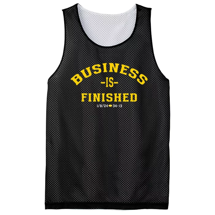 Michigan Business Is Finished 1 8 24 34 13 Mesh Reversible Basketball Jersey Tank