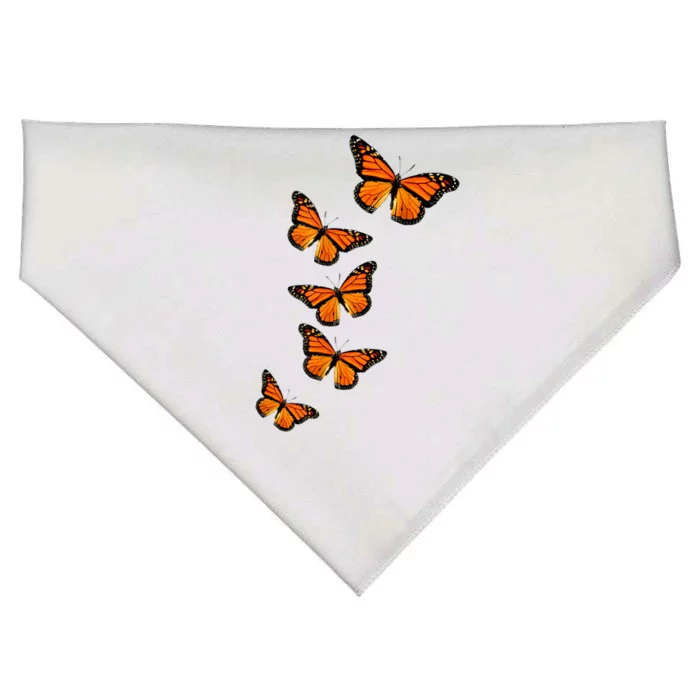 Monarch Butterflies Inspirational Entomologists USA-Made Doggie Bandana