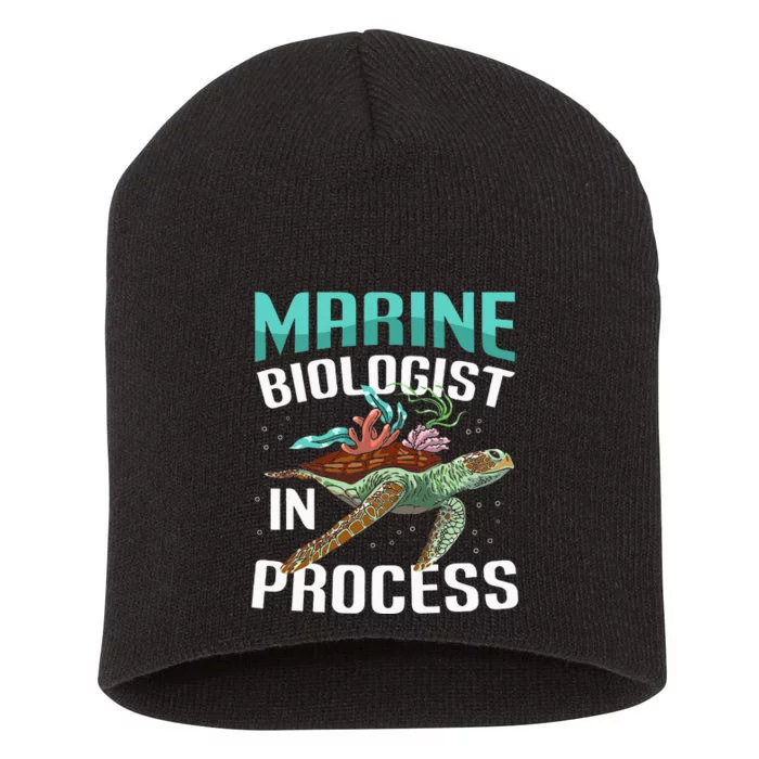 Marine Biologist In Process Marine Biology Short Acrylic Beanie