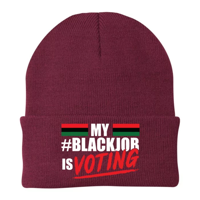 My Black Job Is Voting Knit Cap Winter Beanie