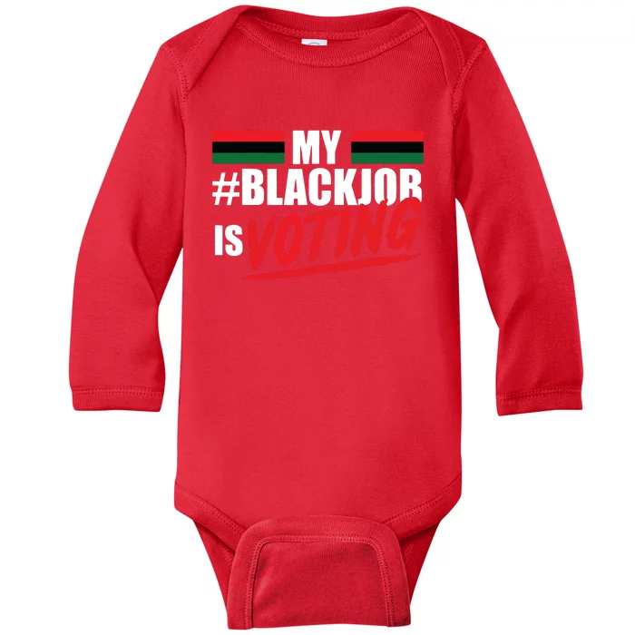 My Black Job Is Voting Baby Long Sleeve Bodysuit