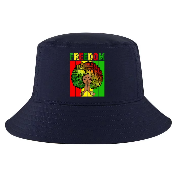 Melanin Black Juneteenth Freedom Mother's Day Gift Cool Comfort Performance Bucket Hat