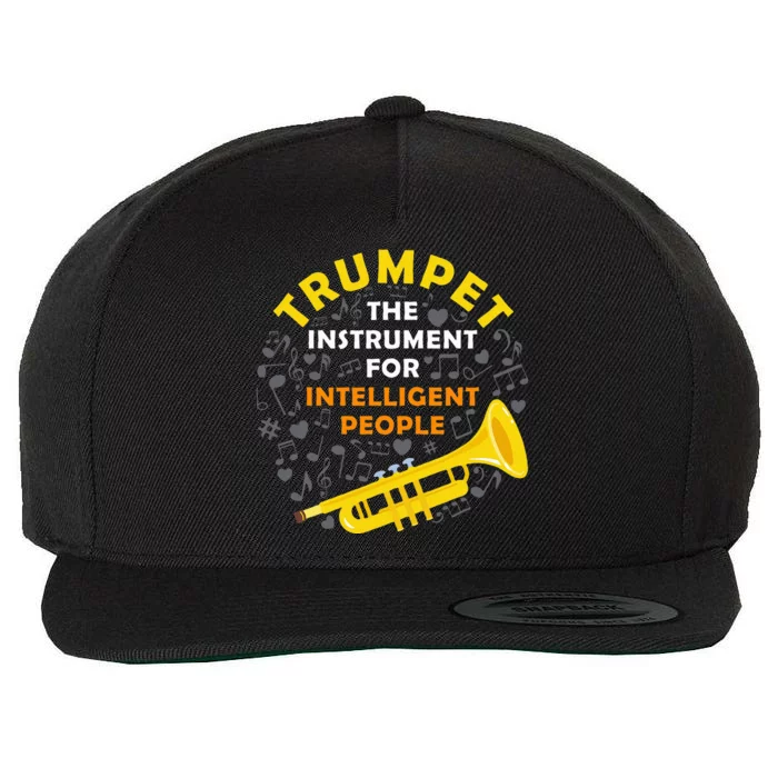 Marching Band Jazz Trumpet Brass Player Humor Wool Snapback Cap