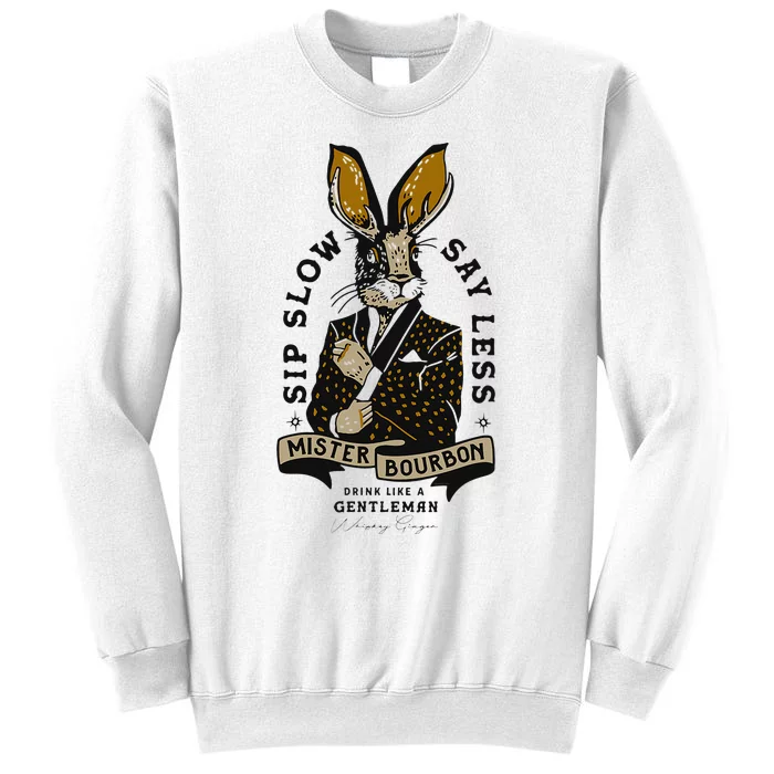 Mister Bourbon Jackalope Drink Like A Gentleman Sip Slow Sweatshirt