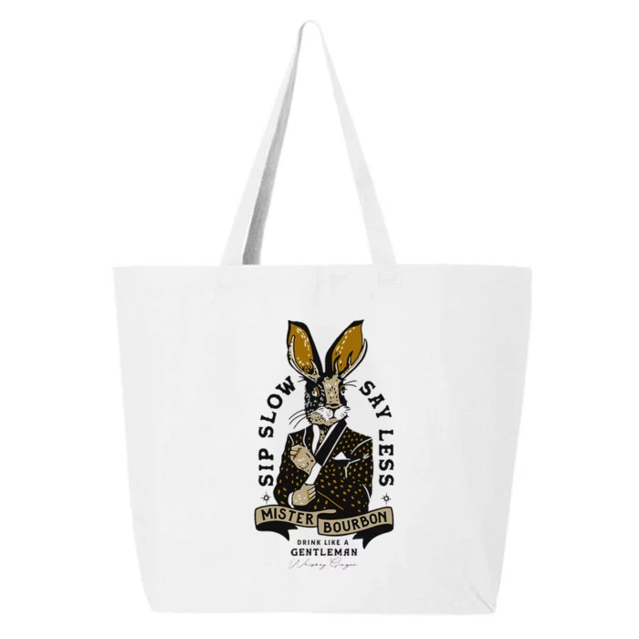 Mister Bourbon Jackalope Drink Like A Gentleman Sip Slow 25L Jumbo Tote