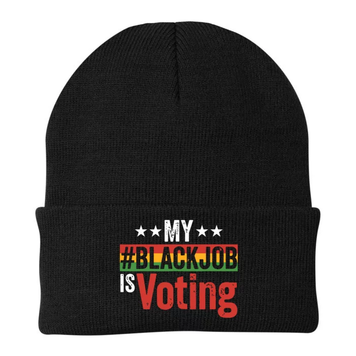 My Black Job Is Voting Knit Cap Winter Beanie