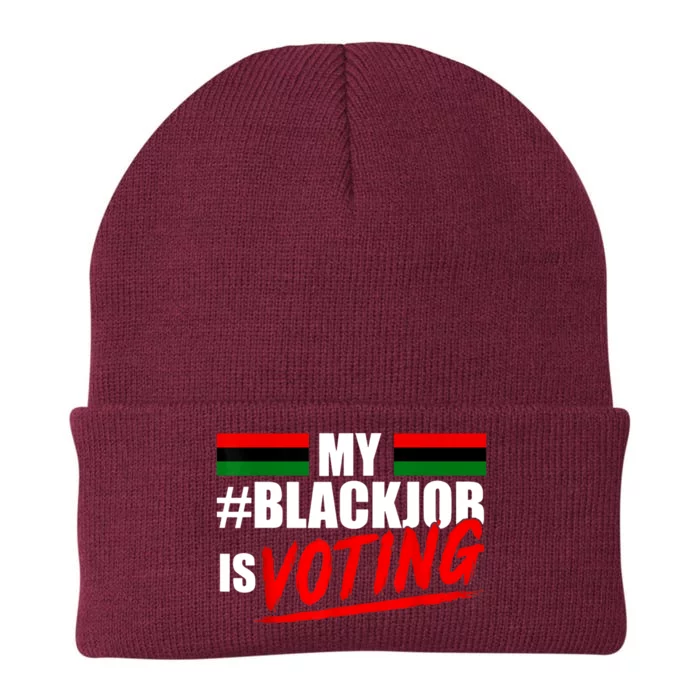 My Black Job Is Voting Knit Cap Winter Beanie