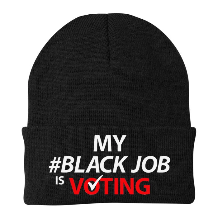 My Black Job Is Voting Biden 2024 Knit Cap Winter Beanie