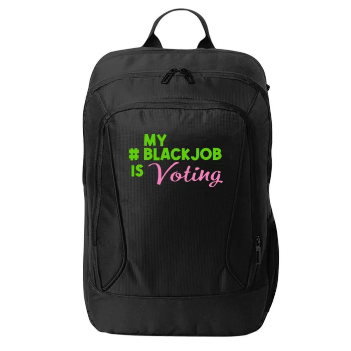 My Black Job Is Voting America Usa Biden Trump Gift City Backpack