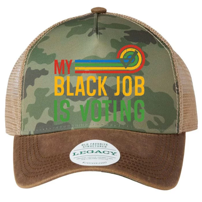 My Black Job Is Voting Election 2024 Legacy Tie Dye Trucker Hat