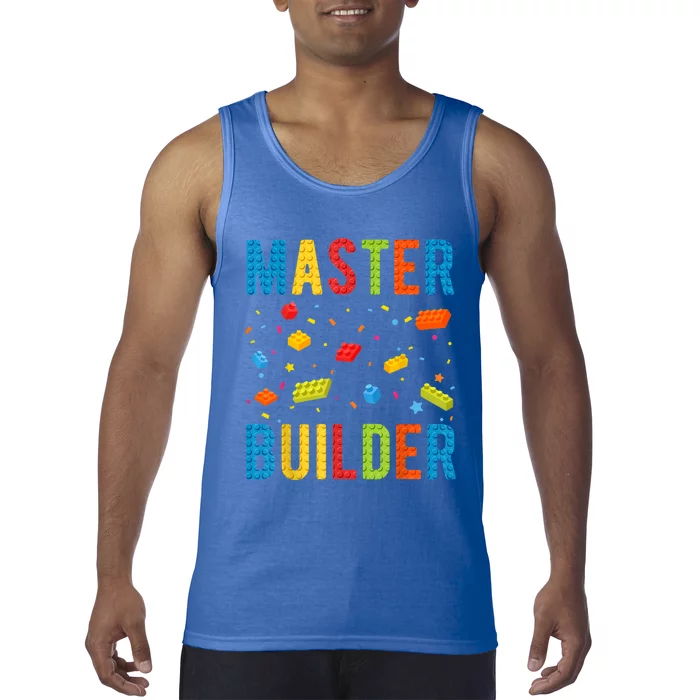 Master Builder Kids Building Blocks Brick Builder Tank Top