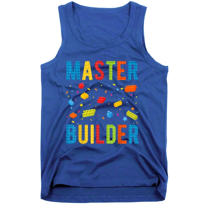 Master Builder Kids Building Blocks Brick Builder Tank Top