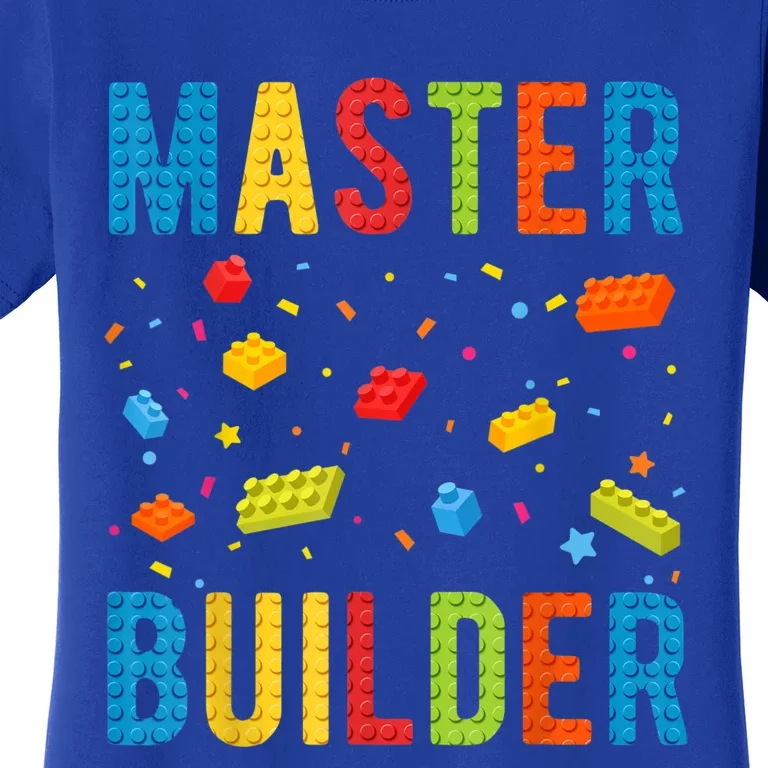 Master Builder Kids Building Blocks Brick Builder Women's T-Shirt