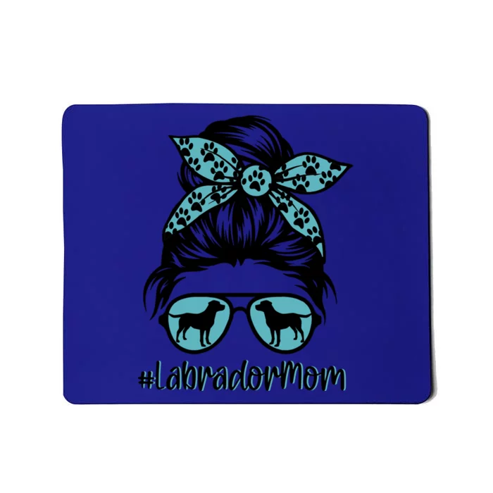 Messy Bun Labrador Mom Gift Golden Black Lab Lovers Gift Mousepad