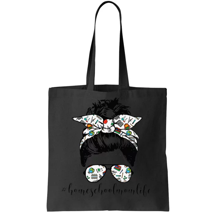 Messy Bun Life of a Homeschool Mom Mother's Day Super Mamma Tote Bag