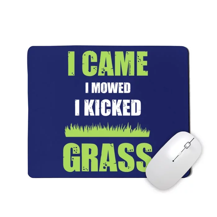 Mowing Business Lawn Mowers I Came I Mowed I Kicked Grass Mousepad