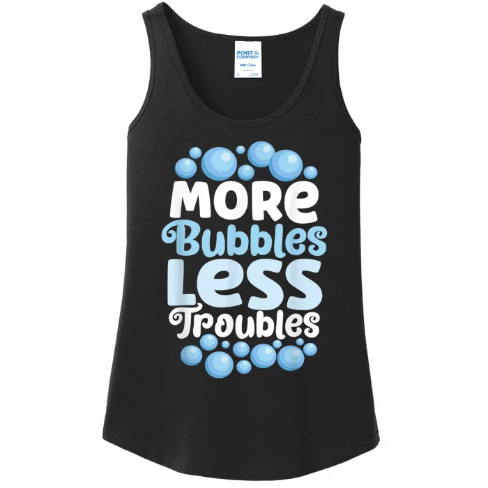 More Bubbles Less Troubles Homemade Soap Soapmaking Ladies Essential Tank