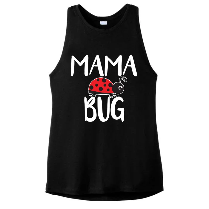 Mama Bug Ladybug Mom Funny Ladies Tri-Blend Wicking Tank