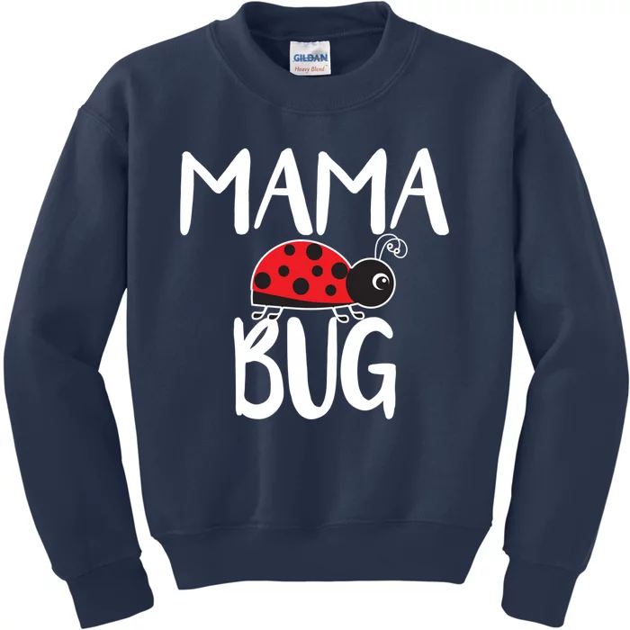 Mama Bug Ladybug Mom Funny Kids Sweatshirt