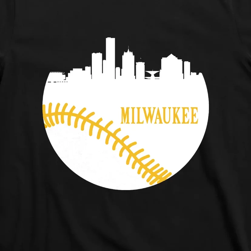 Milwaukee Baseball Lover Baseball Player Retro Sporty T-Shirt