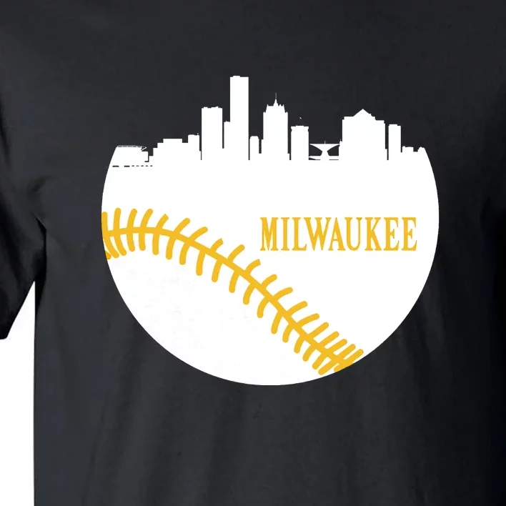 Milwaukee Baseball Lover Baseball Player Retro Sporty Tall T-Shirt