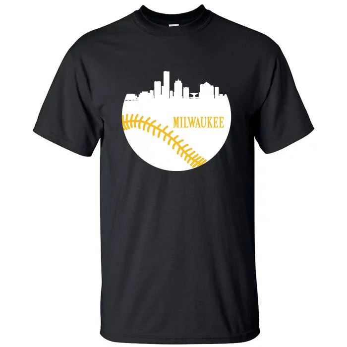 Milwaukee Baseball Lover Baseball Player Retro Sporty Tall T-Shirt