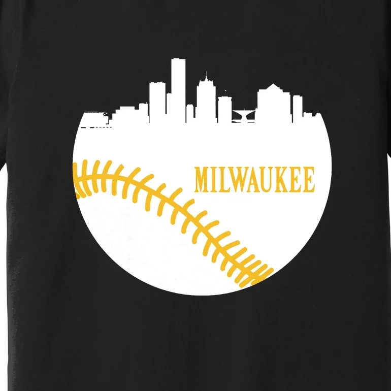 Milwaukee Baseball Lover Baseball Player Retro Sporty Premium T-Shirt