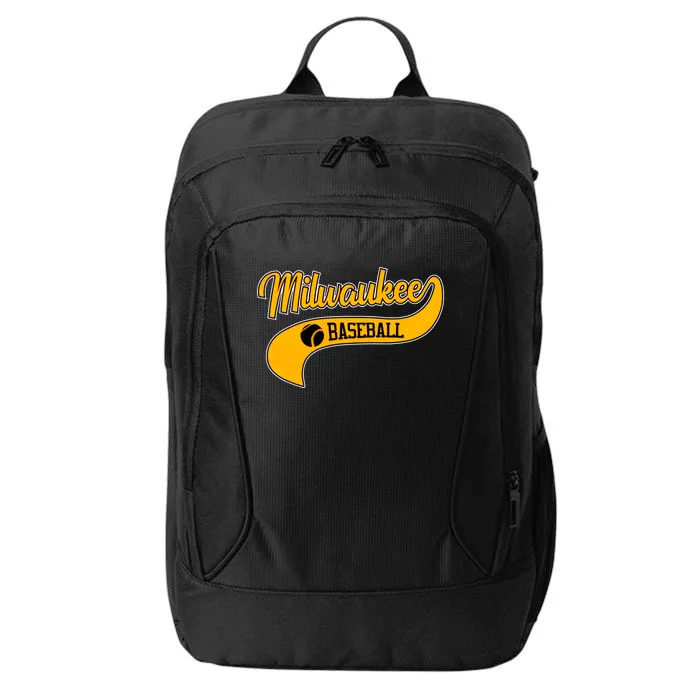 Milwaukee Baseball Lover Baseball Player Retro Sporty City Backpack