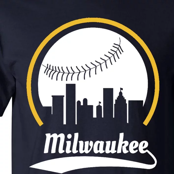 Milwaukee Baseball Lover Baseball Player Retro Sporty Tall T-Shirt