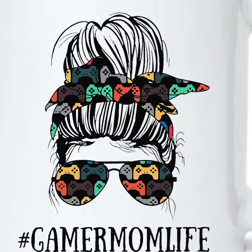 Messy Bun Life Of A Gamer Mom MotherS Day Gaming Mother Black Color Changing Mug