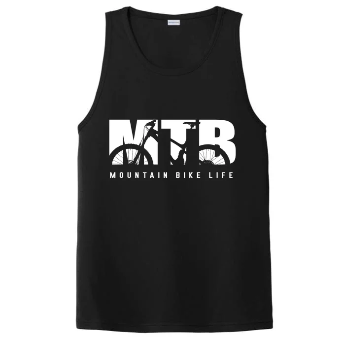 Mountain Bike Life Mtb Cool Gift Performance Tank