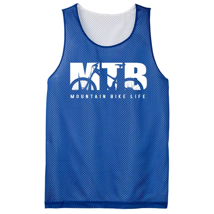 Mountain Bike Life Mtb Cool Gift Mesh Reversible Basketball Jersey Tank